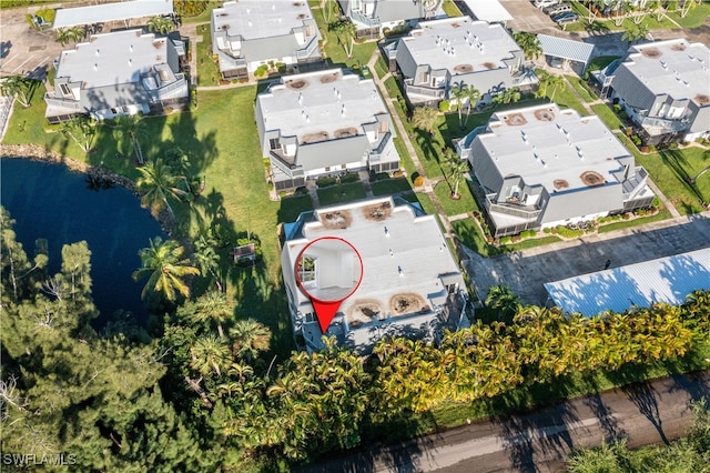 drone / aerial view featuring a residential view