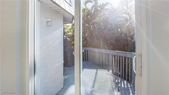 view of balcony