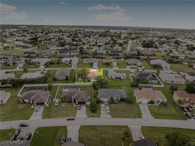 birds eye view of property featuring a residential view