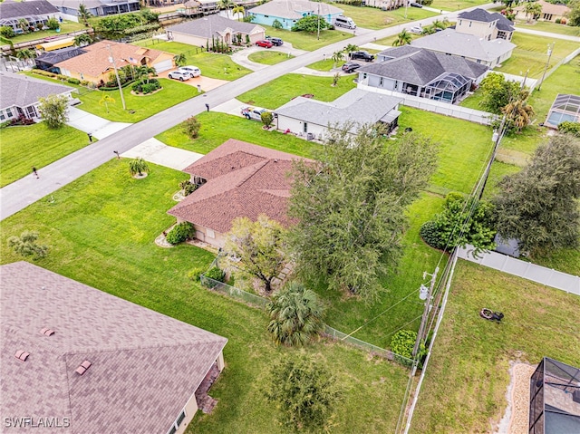 drone / aerial view featuring a residential view