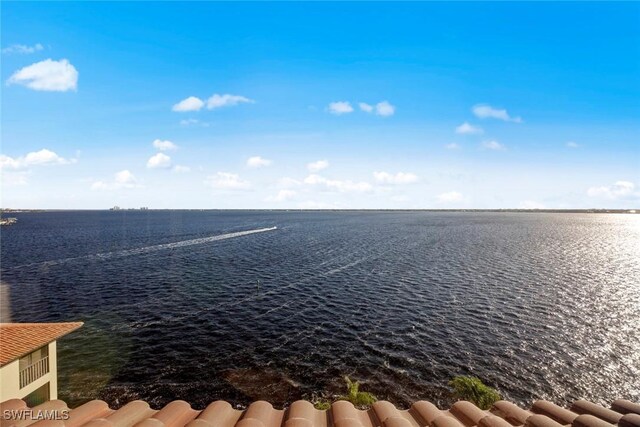 view of water feature