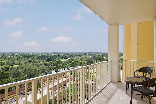 view of balcony