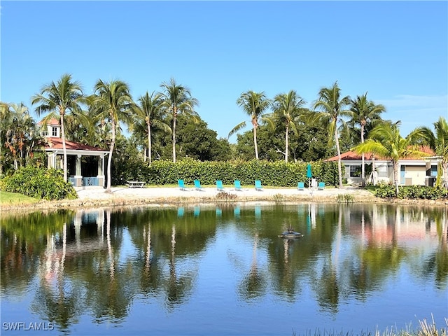 view of water feature