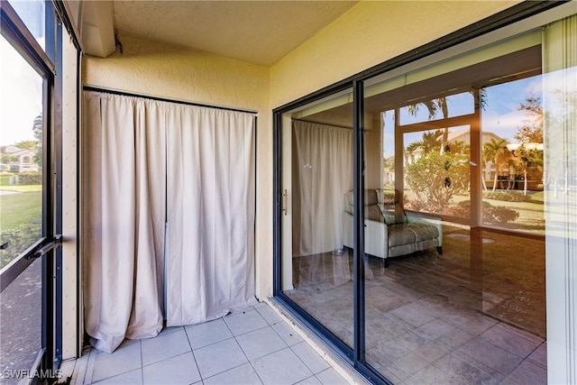 unfurnished sunroom with a healthy amount of sunlight