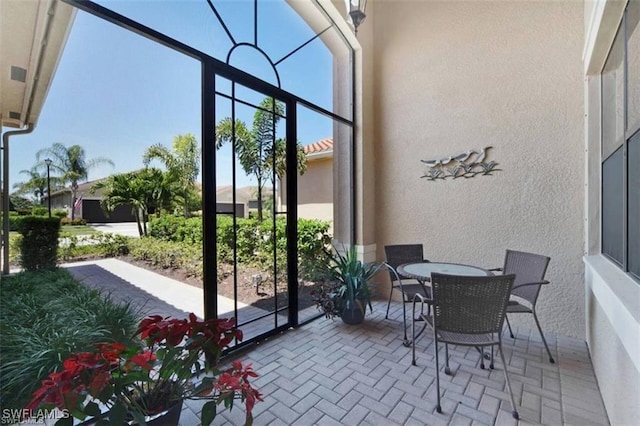 view of sunroom / solarium