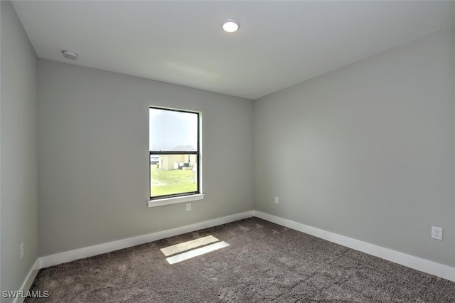 spare room with carpet floors