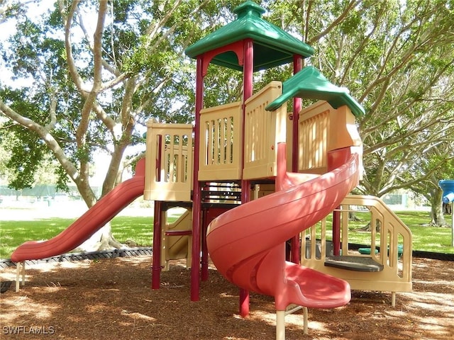 view of jungle gym