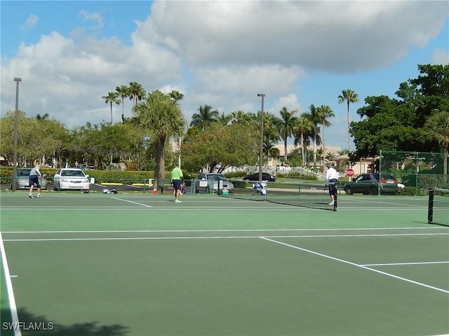 view of sport court