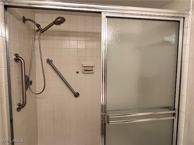 bathroom with walk in shower