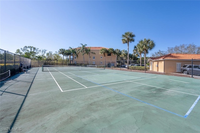 view of tennis court