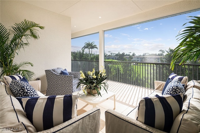 view of sunroom