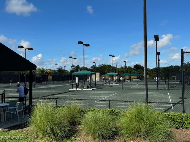 view of tennis court