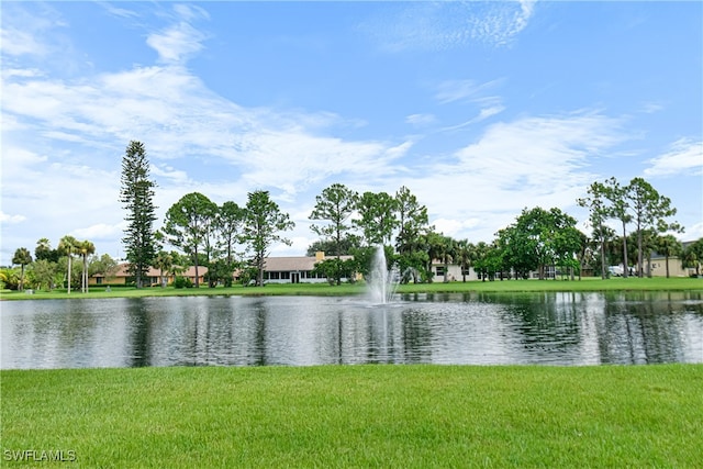 view of water feature