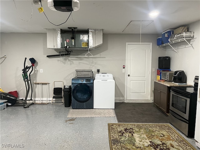 laundry area featuring separate washer and dryer