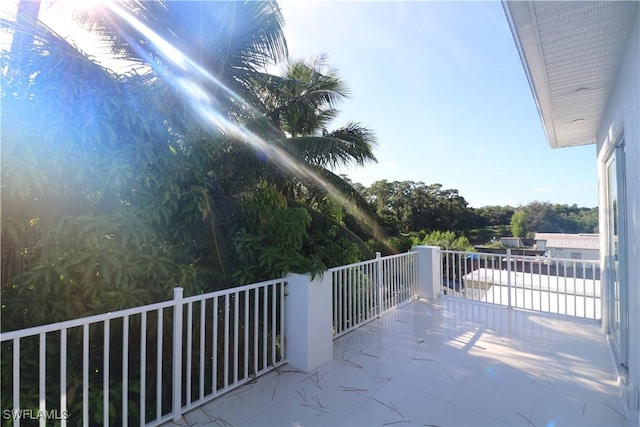 view of balcony