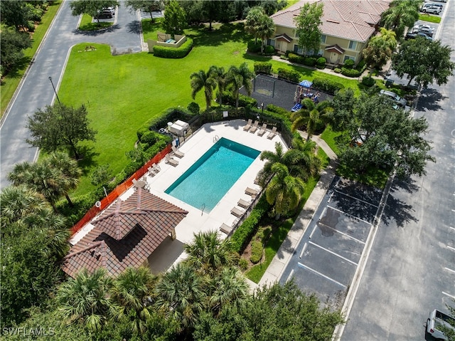 birds eye view of property