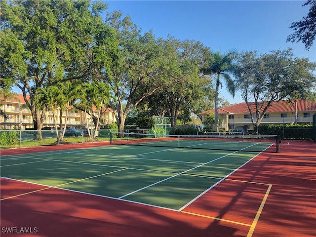 view of sport court