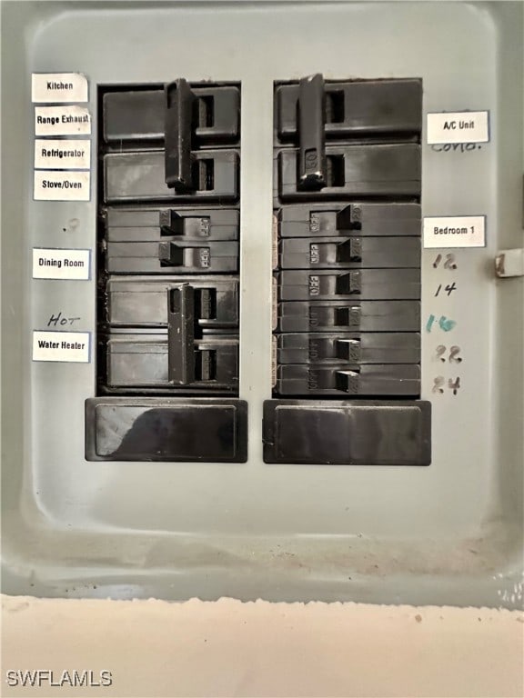 utility room featuring electric panel