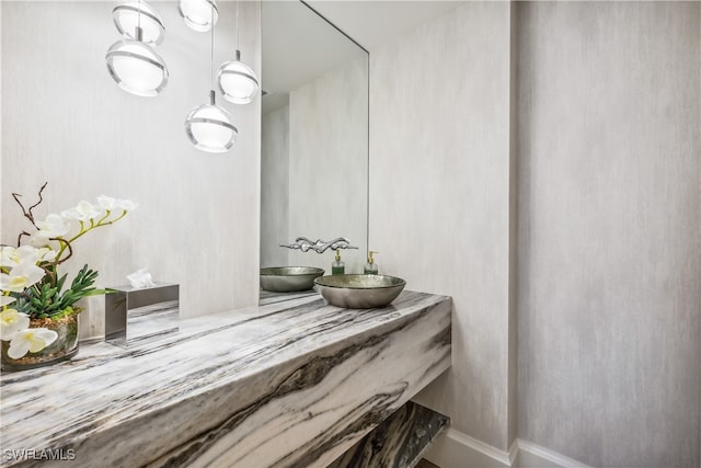 bathroom with vanity