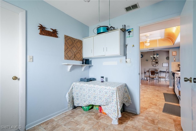 view of laundry room