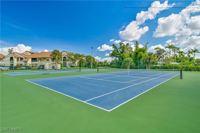 view of tennis court