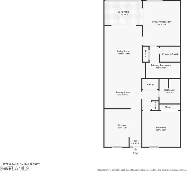 2777 W Gulf Dr Unit 109, Sanibel, FL 33957 - property floor plan