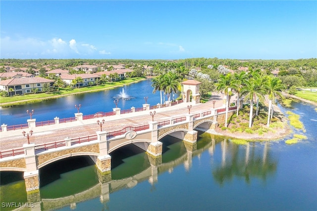 view of property's community featuring a water view