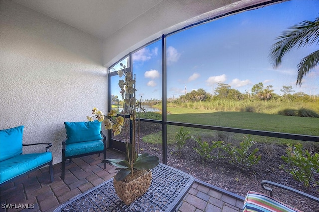 view of sunroom / solarium