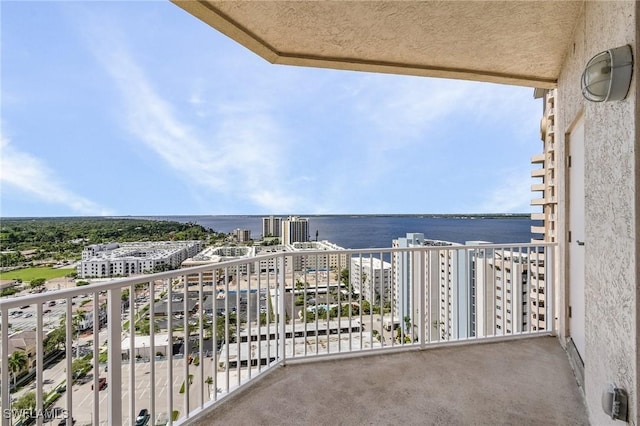2090 W First St Unit 2007, Fort Myers, FL 33901 - balcony with a city view and a water view