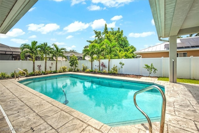 view of pool with a patio area