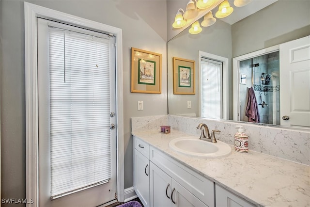 bathroom featuring vanity