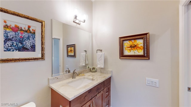 bathroom with vanity