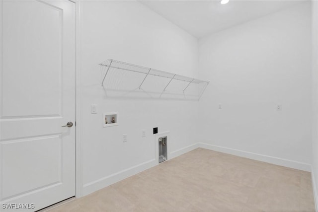 11902 Raggio Dr, Fort Myers, FL 33913 - washroom featuring washer hookup, baseboards, and recessed lighting
