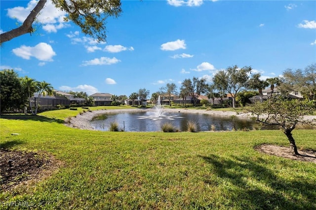 property view of water with a residential view