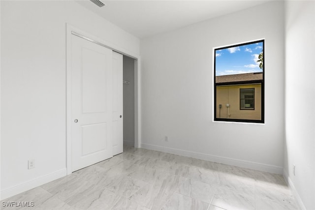 interior space featuring a closet