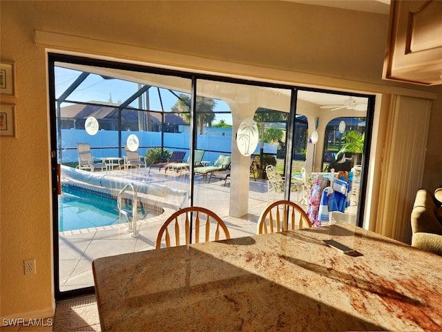 dining area with a healthy amount of sunlight