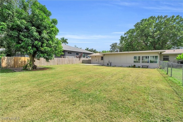 55 Aqua Ln, North Fort Myers, FL 33903 - view of yard with a fenced backyard