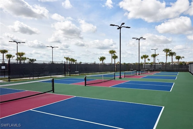 view of sport court featuring basketball court