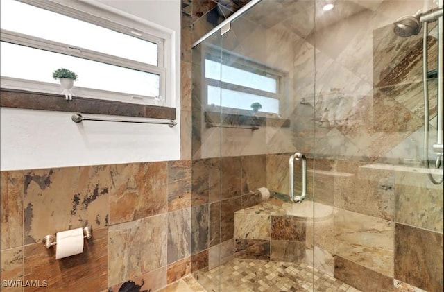 1797 42nd Ter SW, Naples, FL 34116 - bathroom with a stall shower and healthy amount of natural light
