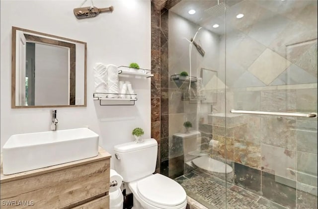 1797 42nd Ter SW, Naples, FL 34116 - full bathroom with toilet, a shower stall, and vanity