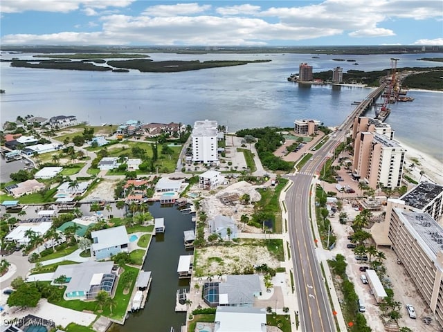 8339 Estero Blvd, Fort Myers Beach, FL 33931 - drone / aerial view featuring a water view