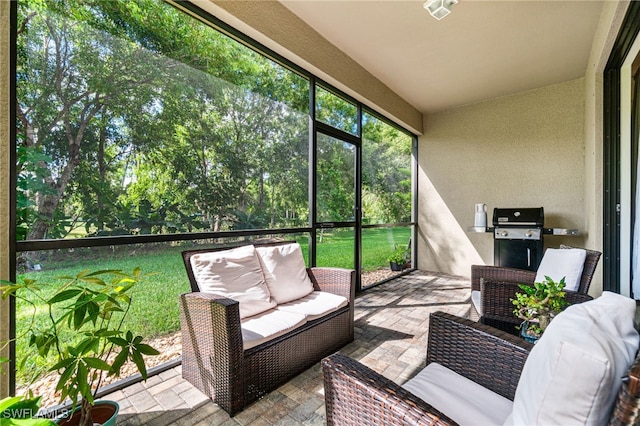 view of sunroom / solarium