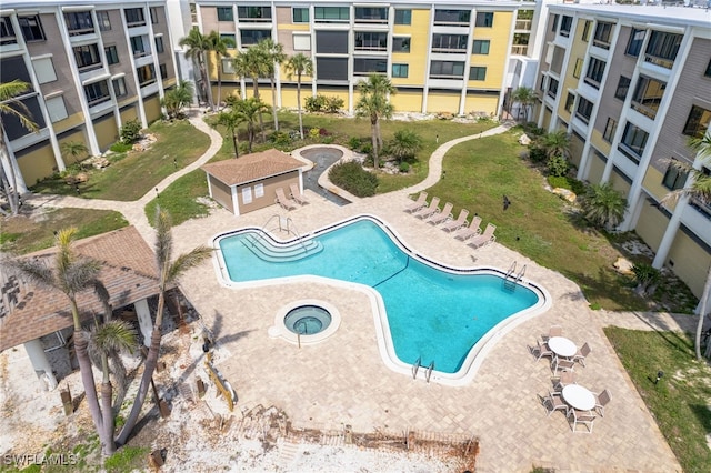 view of pool with a patio