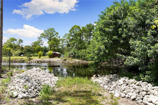 view of water feature