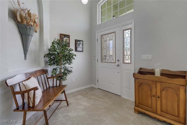 view of entrance foyer