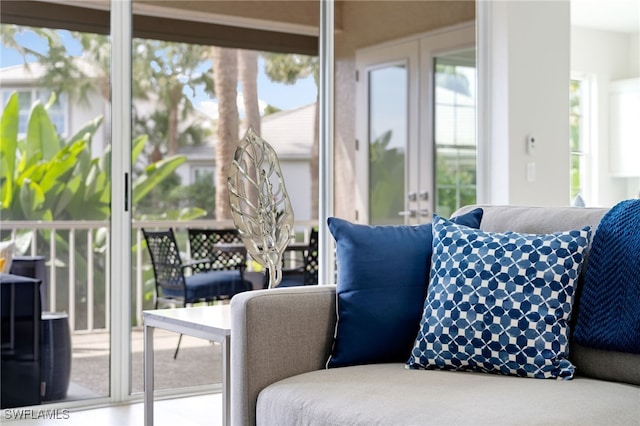 view of sunroom