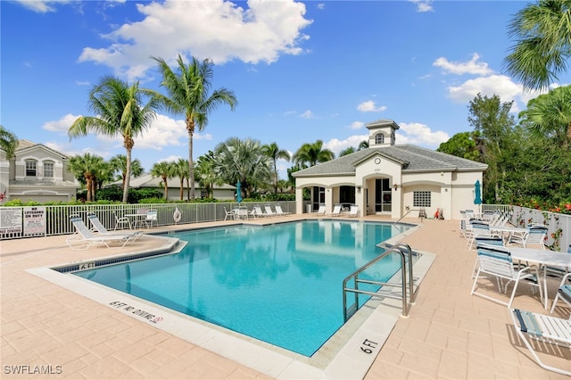 view of pool with a patio