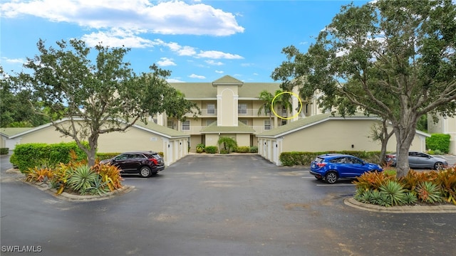 view of building exterior with a garage