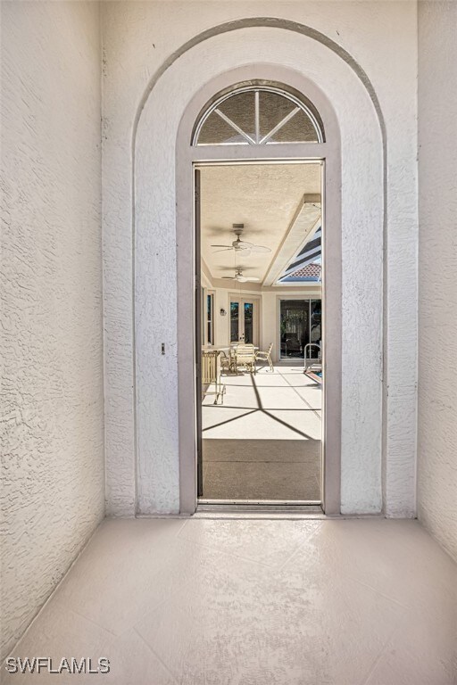 doorway to property with french doors