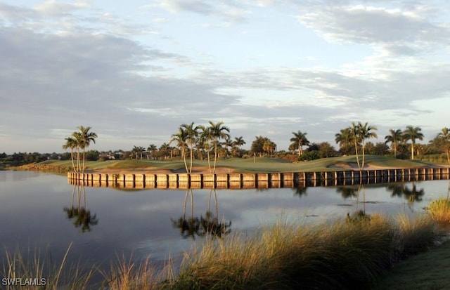 view of water feature